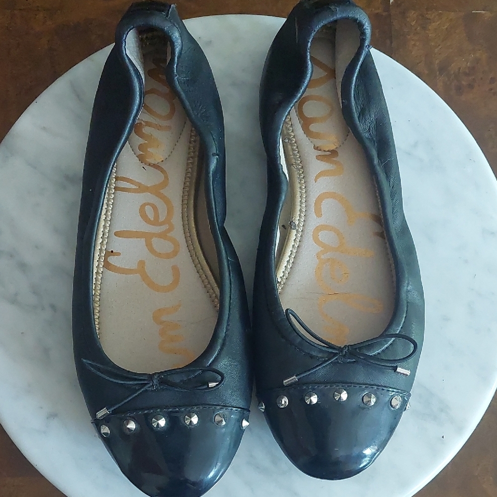 Sam Edelman Black Studded Flats